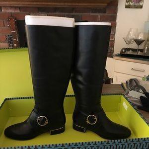 Tory Burch Black Sofia Riding Boots Size 9